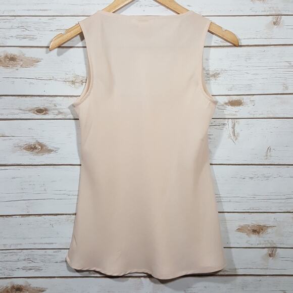Sundance semi-sheer nude / light pink tank top woman's size small - Picture 2 of 4
